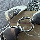 Чоловічий срібний комплект Бісмарк з хрестиком на розп'ятті: ланцюжок 7 мм, чорніння (40 г, 925), фото 8