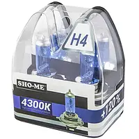 Комплект галогеновых ламп Sho-Me H4 4300K +120