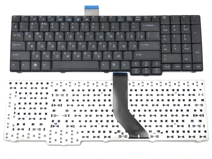 Клавіатура для ноутбука Acer Aspire 8920, 8920G, 7730, 7530, 7230, 7630, ZY6 ( Довгий шлейф!)