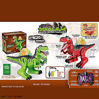 Игрушка Животное на р/у 666-56A (18шт/2) Динозавр, 2 цвета, пульт, свет,звук,функ, поворот 360, в коробке