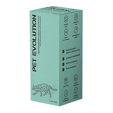 Суспензія Pet Evolution протипаразитарна для собак та кішок, 5 мл