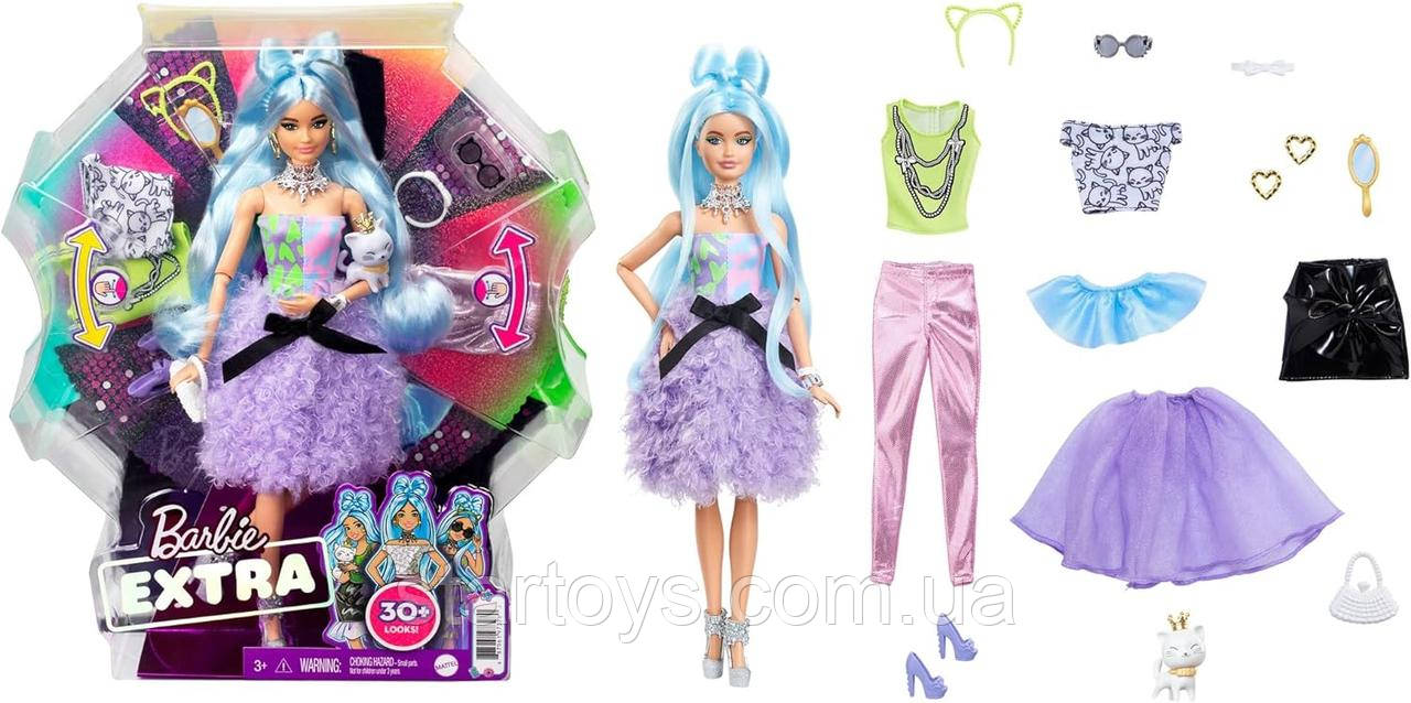 Лялька Барбі Екстра Модниця Міняй та Поєднуй Barbie Extra Doll & Accessories Set with Mix & Match Pieces for 30+