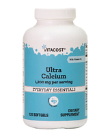 Vitacost Ultra Calcium 500 мг кальция из цитрата, малата, карбоната 120 ЖК