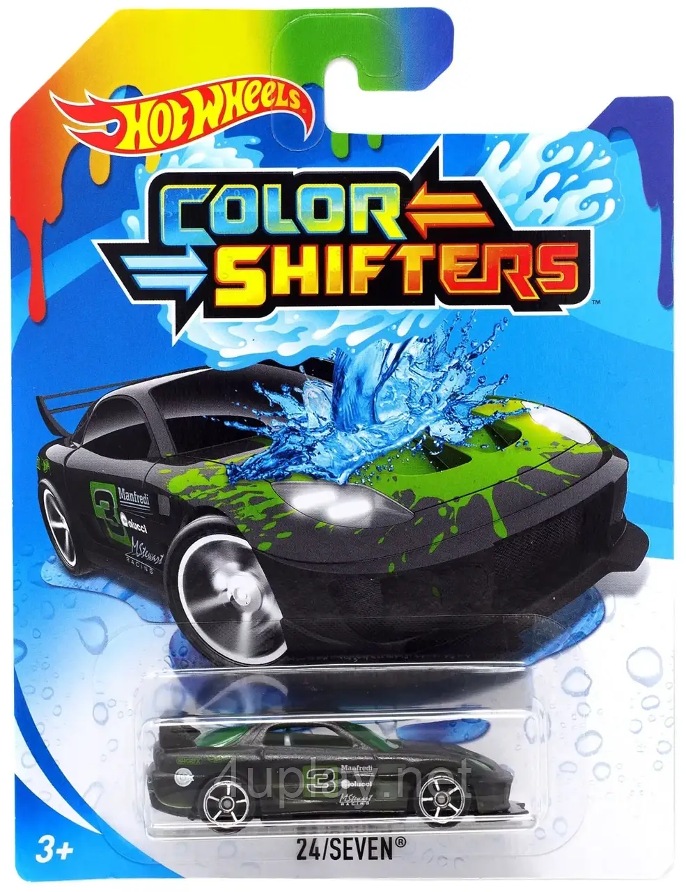 Hot Wheels Color Shifters 24/Seven. Машинка Хот Вілс, що змінює колір. Mazda RX-7