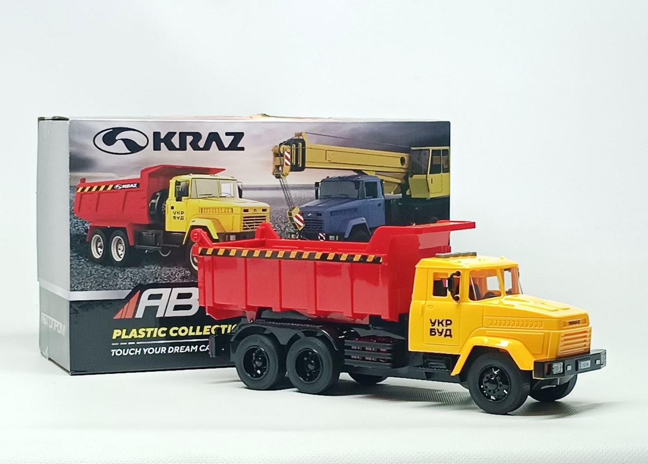 Машинка Автопром Краз Самоскид жовто-червоний KR-2202-10A