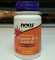 Витамин д3 нау фудс Now Foods Vitamin D-3 5000 IU 120 капсул