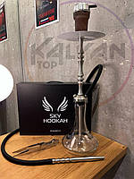 Кальян Sky Hookah Classic Silver в повному комплекті на колбі Craft Clear 65 см