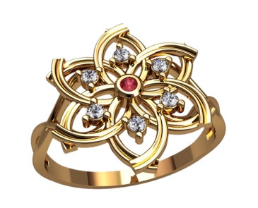 Едельвейс кільце жіноче