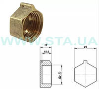 Заглушка (пробка) STA латунь внутренняя 3/4" Ц3019