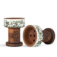 Чаша Gusto Bowls Rook Classic White Green