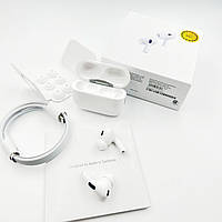 Блютуз навушники TWS AirPods Pro 2 (maximal) ANC white (POP-Up, Wireless charging case, прозорість)