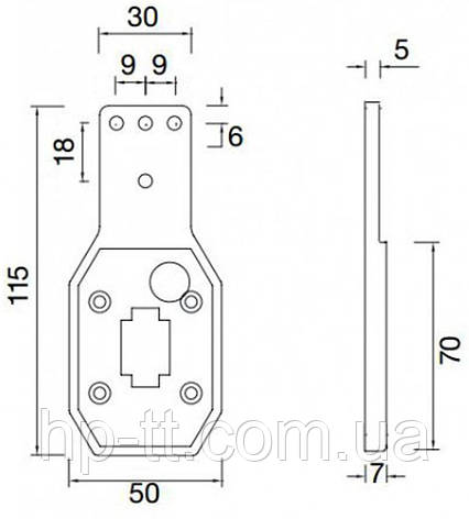 Кронштейн гумовий Aspock Gummihalter gerade 105091 для ліхтарів Flexipoint I, фото 2