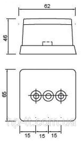 Запасне скло Aspock Squarepoint Weiss Cover Lens 10027 для ліхтаря 10026, фото 2