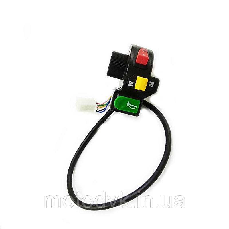 Блок кнопок керма універсальний модель 2 (сигнал + світло + перемикачі поворотів)