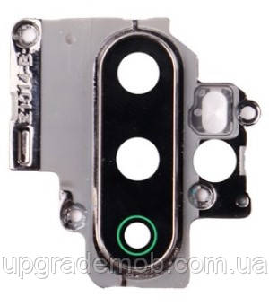 Скло камери Oppo A5 2020 з рамкою чорного кольору, фото 1