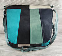 Элегантная стильная сумка из натуральной кожи с улучшенным качеством и комбинированным дизайном для женщин