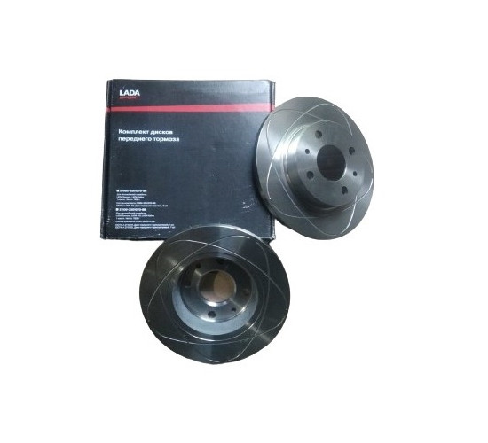 Диск переднього гальма ВАЗ 2108 (ком-кт 2шт) (вир-во Lada sport) 21080-3501070-88