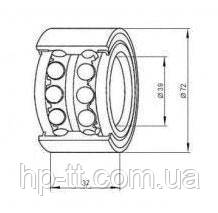 Комплект підшипника HP-trailer 39/72x37 мм 402310, фото 2