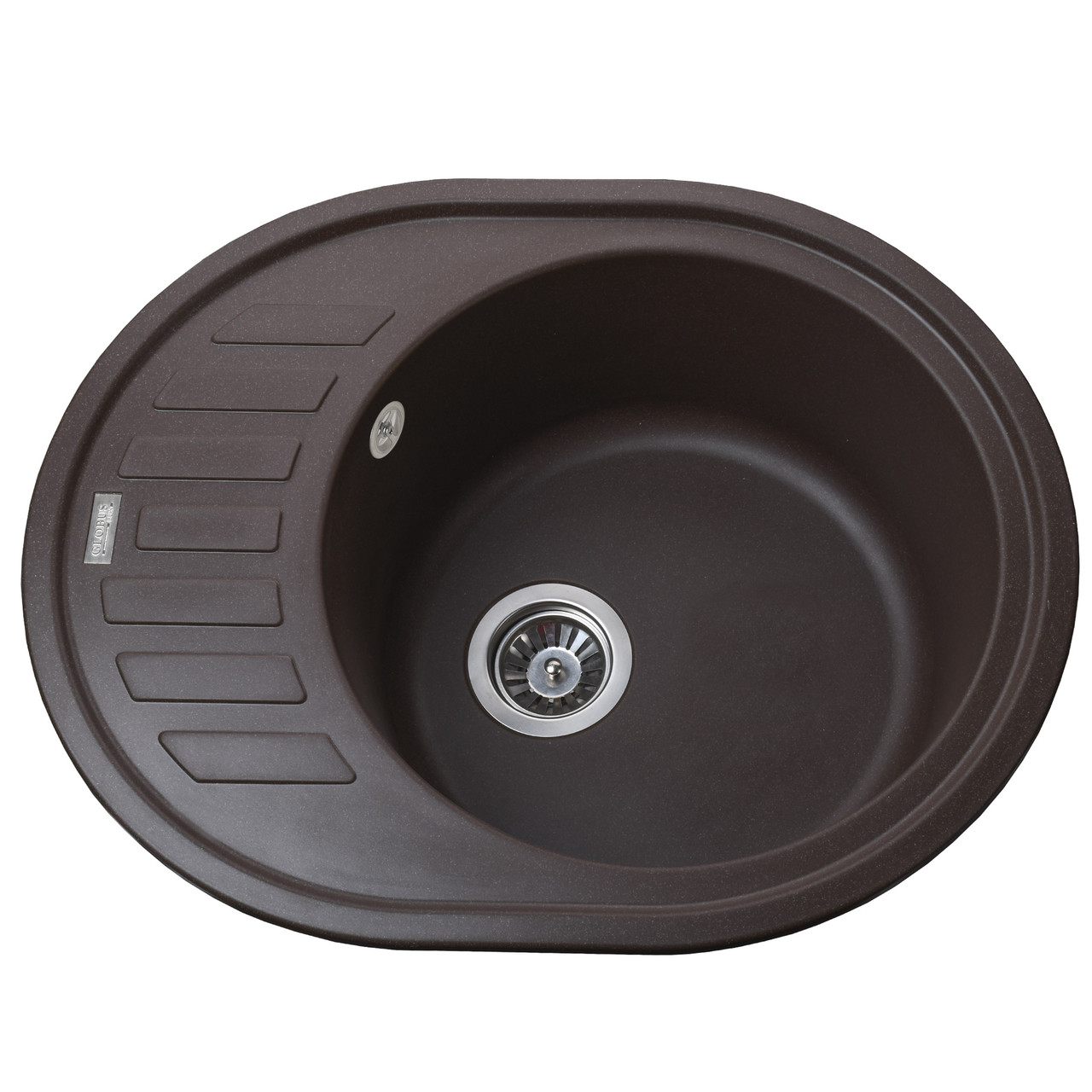 Гранітна мийка Globus Lux ARNO коричневий 620x500мм-А0006 Baumar - Завжди Вчасно, фото 1