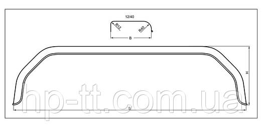 Крило тандем оцинковка Autoflex-Knott A2315112ST R14 230x1500 мм 6X0570.012, фото 2