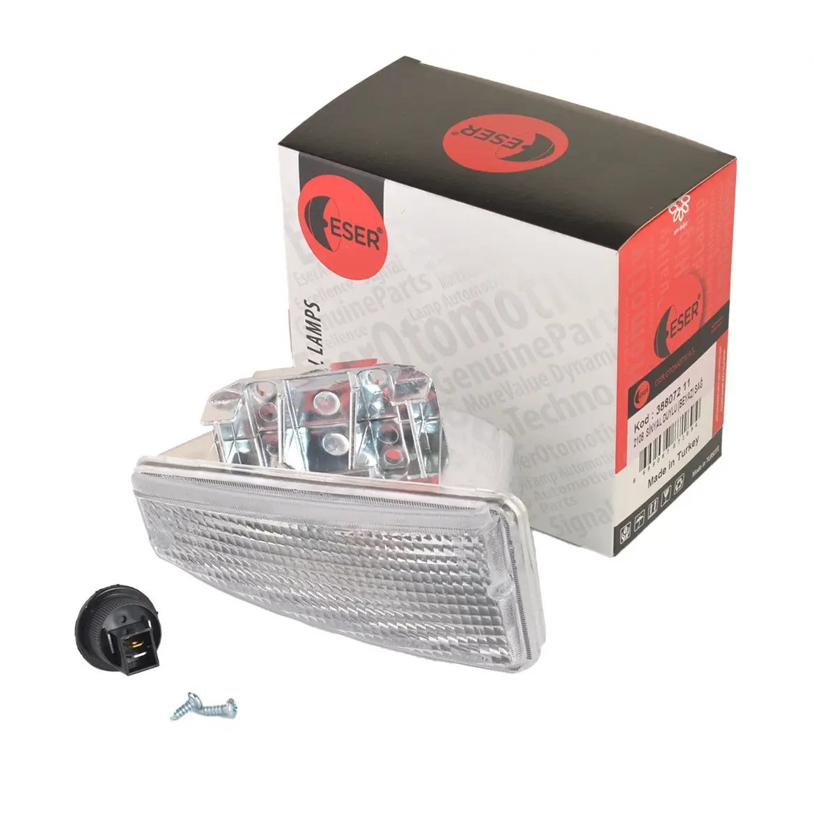 Вказівник повороту ВАЗ 2108, 2109, 21099 ESER (білий) правий