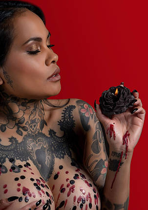 Свічки низькотемпературні БДСМ Taboom Bondage in Luxury у вигляді троянди, 2 шт., фото 1