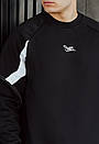Чорний оверсайз світшот Staff black logo oversize fleece, фото 3