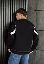 Чорний оверсайз світшот Staff black logo oversize fleece, фото 4