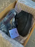 Зимние женские ботинки Ugg Ultra Mini Platform Black PREMIUM