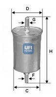 Фільтр паливний UFI 31.769.00 C2Z7738, XR81775, ZZP013470