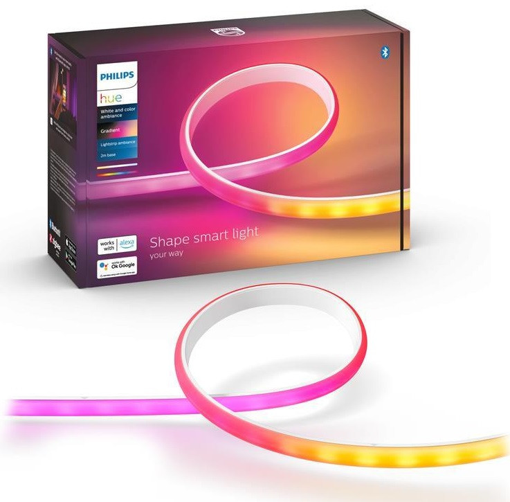 Philips Hue Лента светодиодная умная Gradient, 0.5W(20Вт), 2000K-6500K, RGB, Gradient, ZigBee, Bluetooth, - фото 1 - id-p2058785295