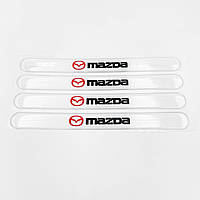Защита на ручку дверей/ наклейки MAZDA (Мазда) - Комплект 4 шт