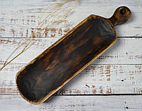 Доска для подачи из дуба I Доска деревянная с ручкой для подачи блюд I Доска из дерева для подачи мяса