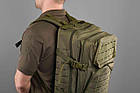 🔥 Тактичний рюкзак, військовий "Silver Knight - Laser molle 45 літрів" (олива) армійський, EDC, фото 5