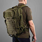 🔥 Тактичний рюкзак, військовий "Silver Knight - Laser molle 45 літрів" (олива) армійський, EDC, фото 2