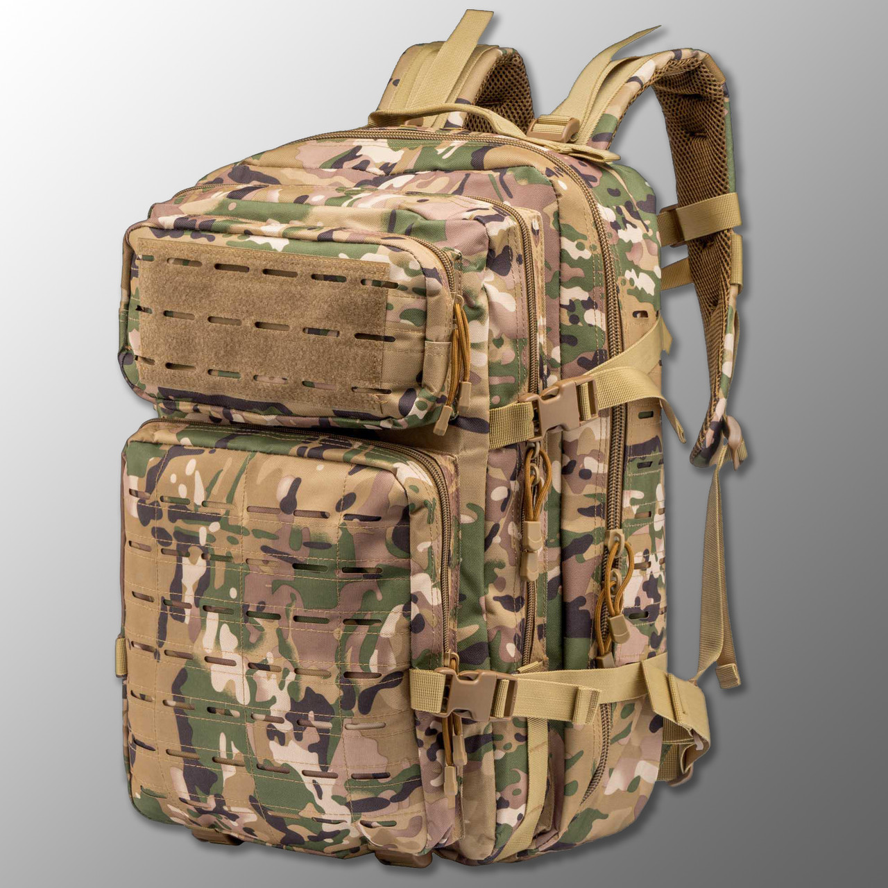 🔥 Тактичний рюкзак, військовий "Silver Knight - Laser molle 45 літрів" (multicam) армійський, EDC, мультикам