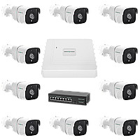 Комплект видеонаблюдения на 9 камер GV-IP-K-W78/09 5MP Кешбек до 5%