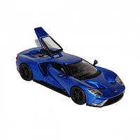 Автомодель - FORD GT (голубой металлик, серебристый металлик, 1:32)  Bautools - Всегда Вовремя