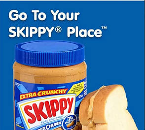 Арахісова паста Skippy Super Chunk extra Crunchy Peanut Butter подвійне паковання 2720 г США, фото 2