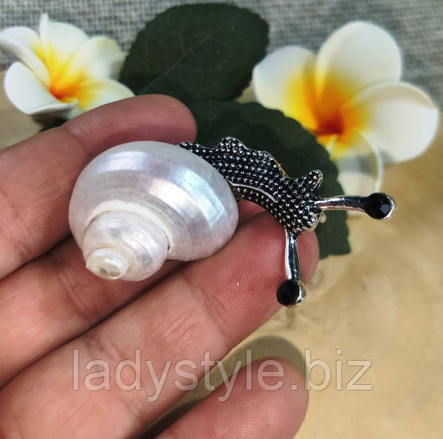 Брошь улитка равлик