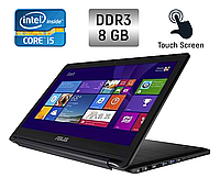 Ноутбук-трансформер Asus Q502L / 15.6" (1920x1080) IPS Touch / Intel Core i5-5200U (2 (4) ядра по 2.2 - 2.7