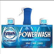 Спрей для мытья посуды Dawn Platinum Powerwash 3 упаковки с 1 опрыскивателем США