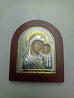 Икона Б/У Серебряная Икона Казанская Богородицы 130х108 Silver Axion
