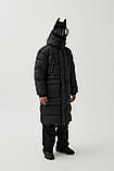 Чоловіча куртка пуховик чорна зимова, фото 2