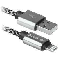 Дата кабель USB 2.0 AM to Lightning 1.0m ACH01-03T PRO White Defender (87809) p