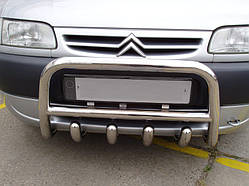 Кенгурятник QT006 (нерж.) для Citroen Berlingo 1996-2008 рр