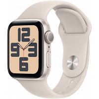 Смарт-часы Apple Watch SE 2023 GPS 40mm Starlight Aluminium Case with Starlight Sport Band - S/M (MR9U3QP/A) p
