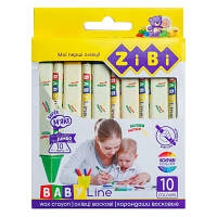 Олівці кольорові ZiBi Baby line Jumbo трикутні 10 шт (ZB.2482) p