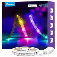 Світлодіодна стрічка Govee RGBIC Basic Wi-Fi + Bluetooth LED Strip Light 5м Білий (H618A3D1) h