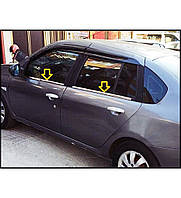 Наружняя окантовка стекол (4 шт, нерж.) для Renault Symbol 2008-2013 гг